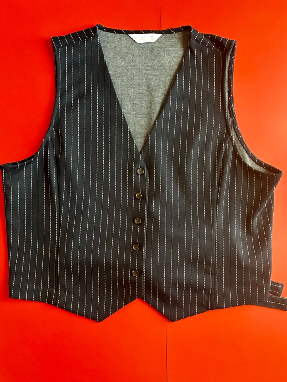 LC Lauren Conrad - Blue pinstripes vest
